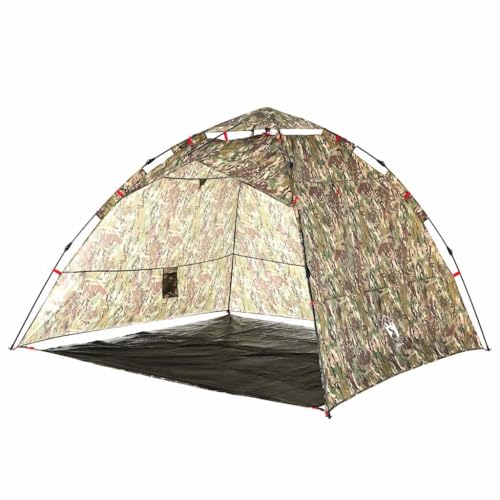 vidaXL Angelzelt 4 Personen, Karpfenzelt mit Quick-Release-System, Campingzelt mit offenem Eingang, Anglerzelt Zelt, Tarnmuster 190T Polyester vidaXL Angelzelt 4 Personen, Karpfenzelt mit Quick-Release-System, Campingzelt mit offenem Eingang, Anglerzelt Zelt, Tarnmuster 190T Polyester von vidaXL
