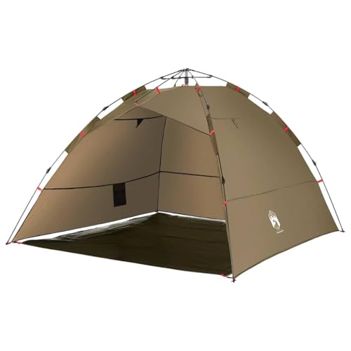 vidaXL Angelzelt 4 Personen, Karpfenzelt mit Quick-Release-System, Campingzelt mit offenem Eingang, Anglerzelt Zelt, Olivgrün 190T Polyester vidaXL Angelzelt 4 Personen, Karpfenzelt mit Quick-Release-System, Campingzelt mit offenem Eingang, Anglerzelt Zelt, Olivgrün 190T Polyester von vidaXL