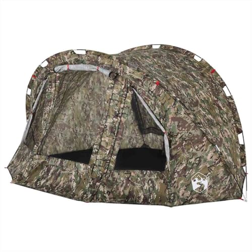 vidaXL Angelzelt 4 Personen, Karpfenzelt mit Steckverbindungssystem, Campingzelt mit E-Anschluss, Anglerzelt Zelt, Tarnmuster 190T Polyester vidaXL Angelzelt 4 Personen, Karpfenzelt mit Steckverbindungssystem, Campingzelt mit E-Anschluss, Anglerzelt Zelt, Tarnmuster 190T Polyester von vidaXL