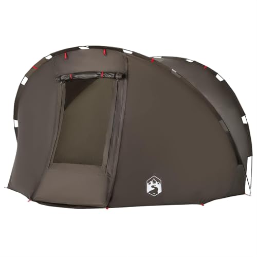 vidaXL Angelzelt 5 Personen, Karpfenzelt mit Steckverbindungssystem, Campingzelt mit Reißverschluss, Anglerzelt Zelt, Braun 190T Polyester vidaXL Angelzelt 5 Personen, Karpfenzelt mit Steckverbindungssystem, Campingzelt mit Reißverschluss, Anglerzelt Zelt, Braun 190T Polyester von vidaXL