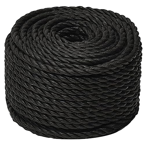 vidaXL Arbeitsseil Bodenarbeitsseil Arbeitsleine Mehrzweckleine Seil Bootsleine Allzweckseil Schnur Tau Leine Gedreht Schwarz 12mm 25m Polypropylen vidaXL Arbeitsseil Bodenarbeitsseil Arbeitsleine Mehrzweckleine Seil Bootsleine Allzweckseil Schnur Tau Leine Gedreht Schwarz 12mm 25m Polypropylen von vidaXL