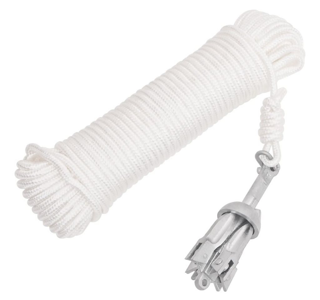 vidaXL Befestigungsanker, Klappanker mit Seil Silber 0,7 kg Feuerverzinktes Gusseisen vidaXL Befestigungsanker, Klappanker mit Seil Silber 0,7 kg Feuerverzinktes Gusseisen von vidaXL