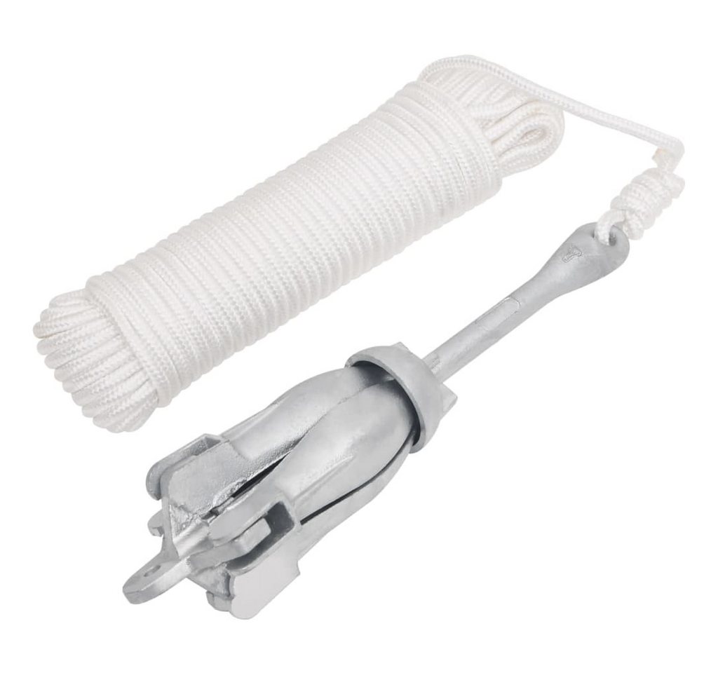 vidaXL Befestigungsanker, Klappanker mit Seil Silber 8 kg feuerverzinktes Gusseisen vidaXL Befestigungsanker, Klappanker mit Seil Silber 8 kg feuerverzinktes Gusseisen von vidaXL
