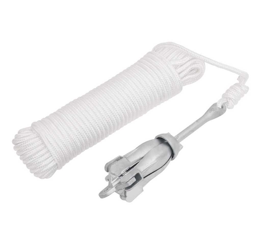 vidaXL Befestigungsanker, Klappanker mit Seil Silbern 1,5 kg Temperguss vidaXL Befestigungsanker, Klappanker mit Seil Silbern 1,5 kg Temperguss von vidaXL