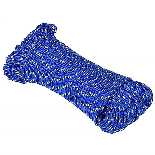 vidaXL Bootsseil Ankerleine Festmacher Tauwerk PP Leine Seil Tau Polypropylenseil Geflochten Flechtleine Blau 5mm 25m Polypropylen vidaXL Bootsseil Ankerleine Festmacher Tauwerk PP Leine Seil Tau Polypropylenseil Geflochten Flechtleine Blau 5mm 25m Polypropylen von vidaXL