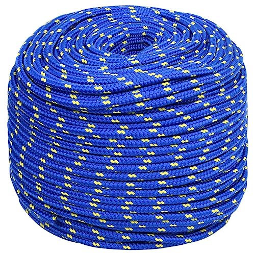 vidaXL Bootsseil Ankerleine Festmacher Tauwerk PP Leine Seil Tau Polypropylenseil Geflochten Flechtleine Blau 8mm 25m Polypropylen vidaXL Bootsseil Ankerleine Festmacher Tauwerk PP Leine Seil Tau Polypropylenseil Geflochten Flechtleine Blau 8mm 25m Polypropylen von vidaXL