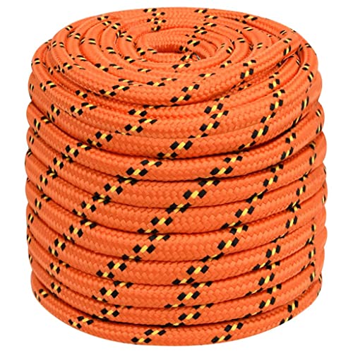 vidaXL Bootsseil Ankerleine Festmacher Tauwerk PP Leine Seil Tau Polypropylenseil Geflochten Flechtleine Orange 16mm 100m Polypropylen vidaXL Bootsseil Ankerleine Festmacher Tauwerk PP Leine Seil Tau Polypropylenseil Geflochten Flechtleine Orange 16mm 100m Polypropylen von vidaXL