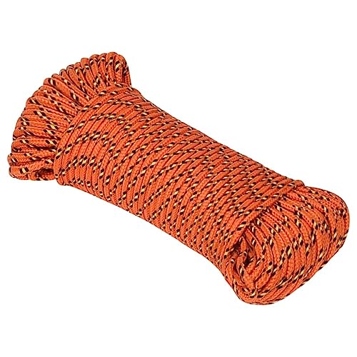 vidaXL Bootsseil Ankerleine Festmacher Tauwerk PP Leine Seil Tau Polypropylenseil Geflochten Flechtleine Orange 5mm 25m Polypropylen vidaXL Bootsseil Ankerleine Festmacher Tauwerk PP Leine Seil Tau Polypropylenseil Geflochten Flechtleine Orange 5mm 25m Polypropylen von vidaXL