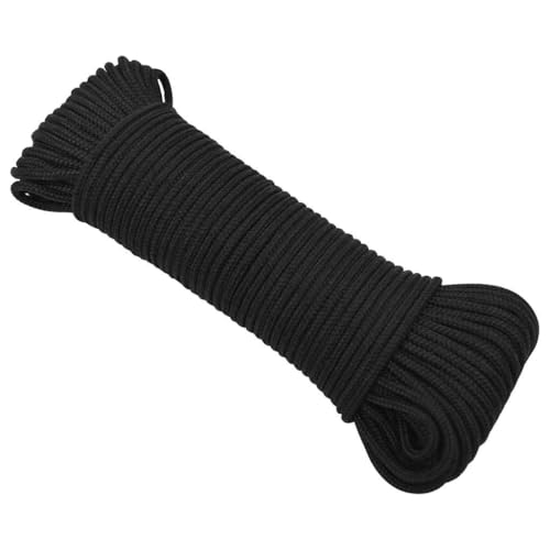 vidaXL Bootsseil Ankerleine Festmacher Tauwerk PP Leine Seil Tau Polypropylenseil Geflochten Flechtleine Schwarz 5mm 25m Polypropylen vidaXL Bootsseil Ankerleine Festmacher Tauwerk PP Leine Seil Tau Polypropylenseil Geflochten Flechtleine Schwarz 5mm 25m Polypropylen von vidaXL