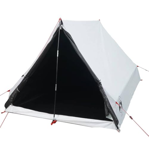 vidaXL Camping Keilzelt 2 Personen, Campingzelt mit Steckverbindungssystem, Trekkingzelt mit Glasfaserstangen, Zelt A-Rahmen, Weiß Verdunkelt 185T Polyester vidaXL Camping Keilzelt 2 Personen, Campingzelt mit Steckverbindungssystem, Trekkingzelt mit Glasfaserstangen, Zelt A-Rahmen, Weiß Verdunkelt 185T Polyester von vidaXL