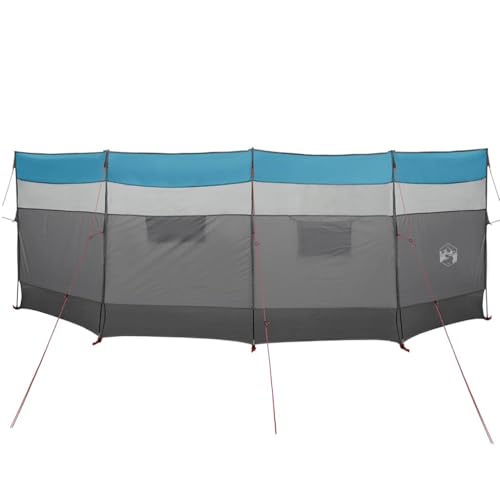 vidaXL Camping-Windschutz Blau 510x153 cm Wasserdicht, Windschutz für Camping, Wohnwagen Windschutz, Zelt Windschutz, Windschutz für Wohnwagen von vidaXL