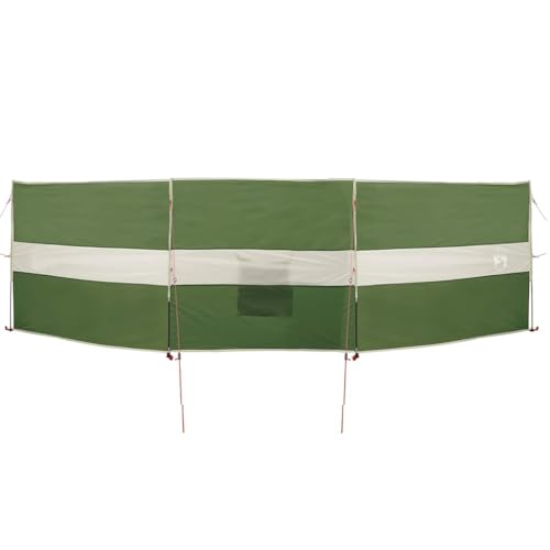 vidaXL Camping-Windschutz Grün 490x123 cm Wasserdicht, Windschutz für Camping, Wohnwagen Windschutz, Zelt Windschutz, Windschutz für Wohnwagen von vidaXL