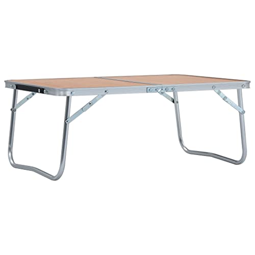 vidaXL Campingtisch Klappbar Koffertisch Falttisch Gartentisch Camping Klapptisch Aluminiumtisch Picknicktisch Braun Aluminium 60x40cm vidaXL Campingtisch Klappbar Koffertisch Falttisch Gartentisch Camping Klapptisch Aluminiumtisch Picknicktisch Braun Aluminium 60x40cm von vidaXL