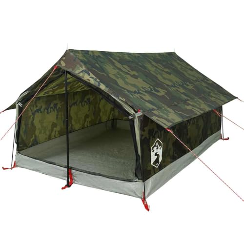 vidaXL Campingzelt 2 Personen Tarnmuster Wasserdicht, Zelt, wasserdichtes Zelt, tragbares Zelt, Gartenzelt, Wanderzelt, Outdoor Zelt, Schutzzelt vidaXL Campingzelt 2 Personen Tarnmuster Wasserdicht, Zelt, wasserdichtes Zelt, tragbares Zelt, Gartenzelt, Wanderzelt, Outdoor Zelt, Schutzzelt von vidaXL
