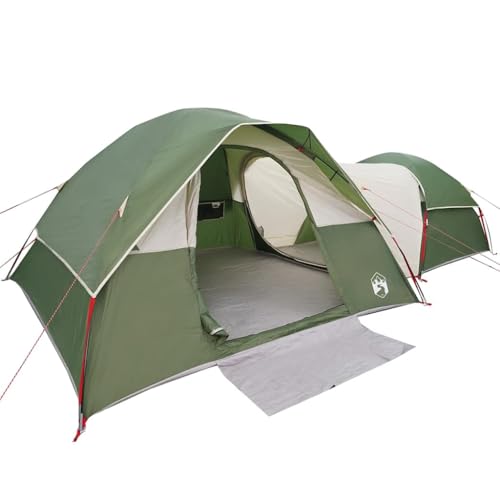 vidaXL Campingzelt 5 Personen Grün Wasserdicht, Zelt, Wanderzelt, Zelt leicht, Gartenzelt, leichtes Zelt, wasserdichtes Zelt, Zelt wasserdicht von vidaXL