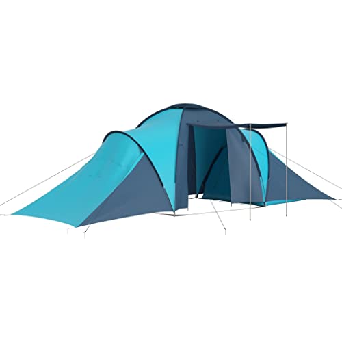 vidaXL Campingzelt 6 Personen 2 Lüftungsfenster Kuppelzelt Trekkingzelt Wurfzelt Zelt Tunnelzelt Familienzelt Gruppenzelt Camping Blau Hellblau vidaXL Campingzelt 6 Personen 2 Lüftungsfenster Kuppelzelt Trekkingzelt Wurfzelt Zelt Tunnelzelt Familienzelt Gruppenzelt Camping Blau Hellblau von vidaXL