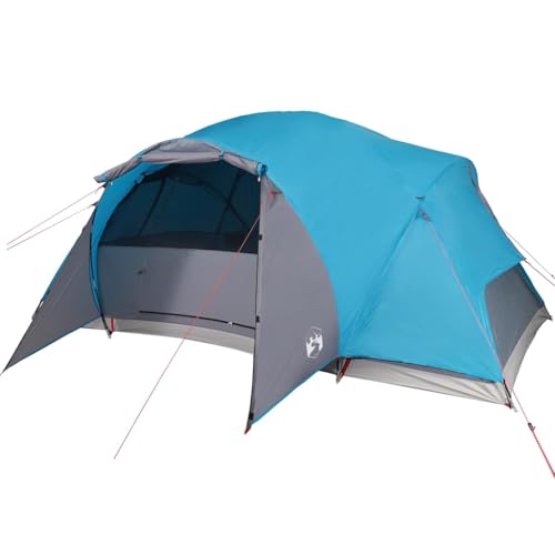 vidaXL Familienzelt, Gruppenzelt mit Belüftung Insektenschutz, Campingzelt für 8 Personen Wasserdicht, Trekkingzelt Outdoor Zelt Leicht Tragbar, Blau vidaXL Familienzelt, Gruppenzelt mit Belüftung Insektenschutz, Campingzelt für 8 Personen Wasserdicht, Trekkingzelt Outdoor Zelt Leicht Tragbar, Blau von vidaXL