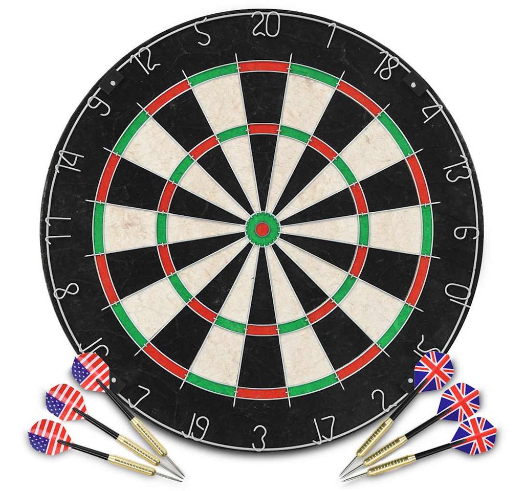 vidaXL Dartpfeil Professionelles Dartboard Sisal mit 6 Darts vidaXL Dartpfeil Professionelles Dartboard Sisal mit 6 Darts von vidaXL