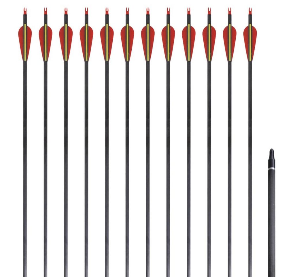 vidaXL Dartscheibe Recurvebogen-Pfeile 30" 0,76 cm Carbon 12 Stk. vidaXL Dartscheibe Recurvebogen-Pfeile 30" 0,76 cm Carbon 12 Stk. von vidaXL