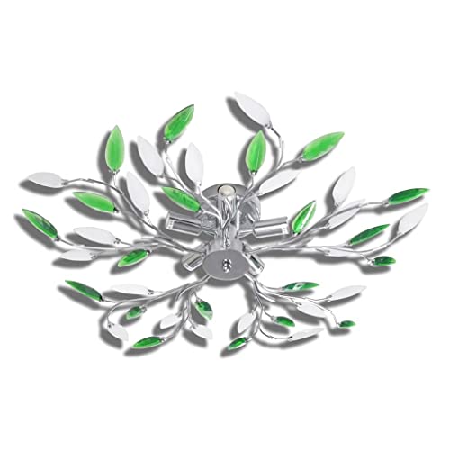 vidaXL Deckenleuchte Kristall Blätter Deckenlampe Lampe Leuchte Deckenstrahler vidaXL Deckenleuchte Kristall Blätter Deckenlampe Lampe Leuchte Deckenstrahler von vidaXL