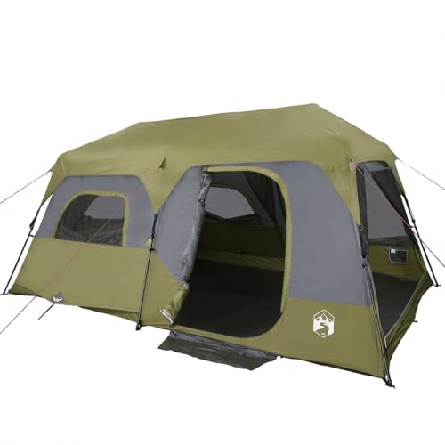 vidaXL Familienzelt, Campingzelt 9 Personen, Gruppenzelt Quick Release Wasserdicht, Outdoor Zelt mit Abnehmbarem Überzelt Insektenschutz, Blau vidaXL Familienzelt, Campingzelt 9 Personen, Gruppenzelt Quick Release Wasserdicht, Outdoor Zelt mit Abnehmbarem Überzelt Insektenschutz, Blau von vidaXL