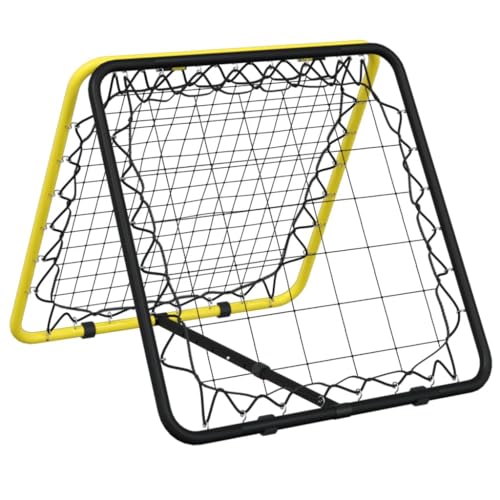 vidaXL Fußball-Rebounder Doppelseitig Verstellbar Gelb Schwarz Stahl vidaXL Fußball-Rebounder Doppelseitig Verstellbar Gelb Schwarz Stahl von vidaXL