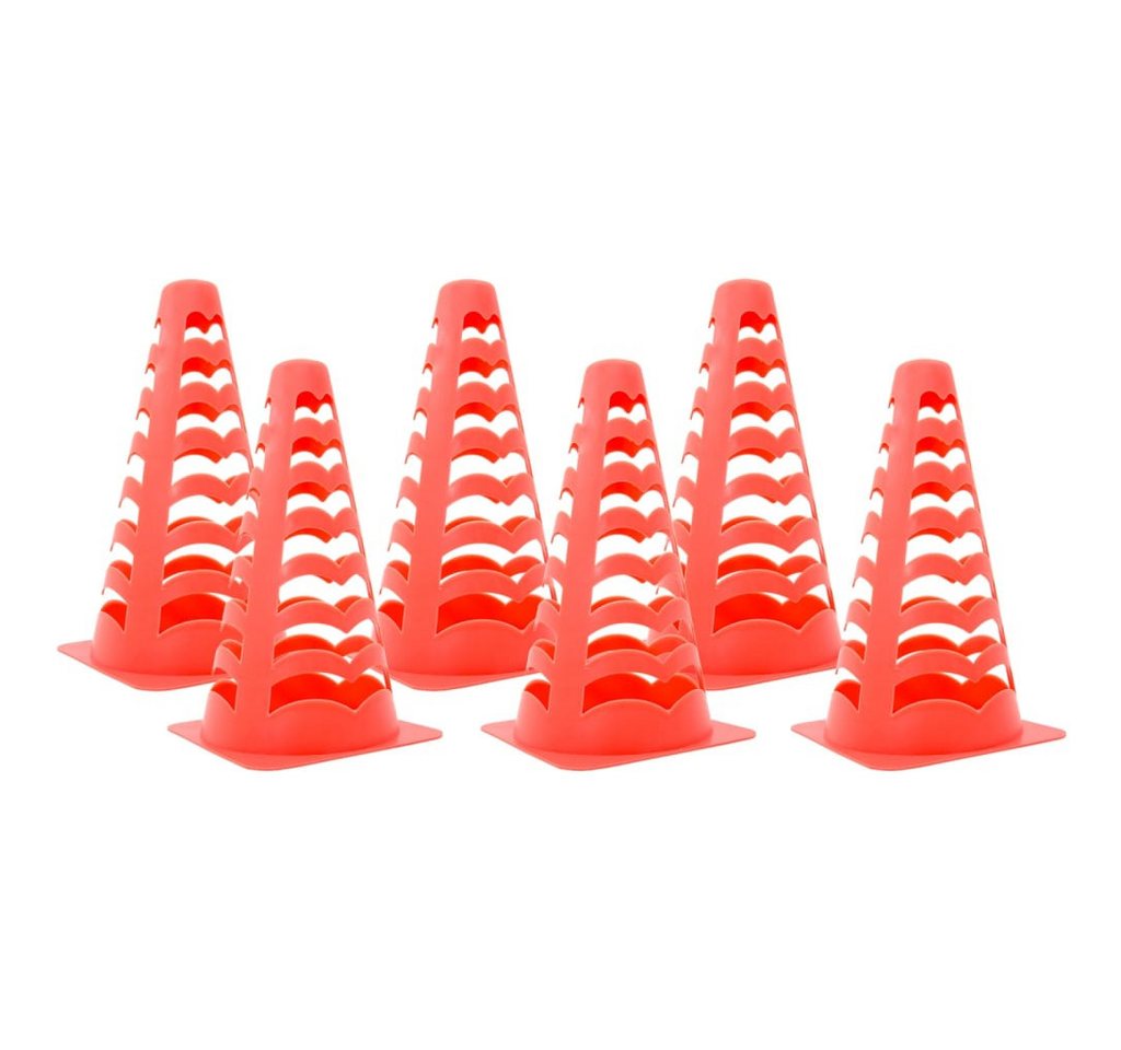 vidaXL Fußballtor Fußballkegel 6 Stk. Stapelbar Orange 13x13x22,5 cm vidaXL Fußballtor Fußballkegel 6 Stk. Stapelbar Orange 13x13x22,5 cm von vidaXL