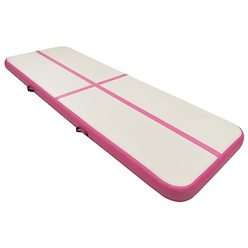 vidaXL Gymnastikmatte Aufblasbar mit Pumpe Turnmatte Tumbling Matte Training Fitnessmatte Yogamatte Trainingsmatte 400x100x15cm PVC Rosa vidaXL Gymnastikmatte Aufblasbar mit Pumpe Turnmatte Tumbling Matte Training Fitnessmatte Yogamatte Trainingsmatte 400x100x15cm PVC Rosa von vidaXL