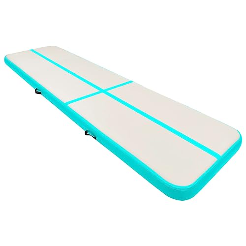 vidaXL Gymnastikmatte Aufblasbar mit Pumpe Turnmatte Tumbling Matte Training Fitnessmatte Yogamatte Trainingsmatte 600x100x15cm PVC Grün vidaXL Gymnastikmatte Aufblasbar mit Pumpe Turnmatte Tumbling Matte Training Fitnessmatte Yogamatte Trainingsmatte 600x100x15cm PVC Grün von vidaXL
