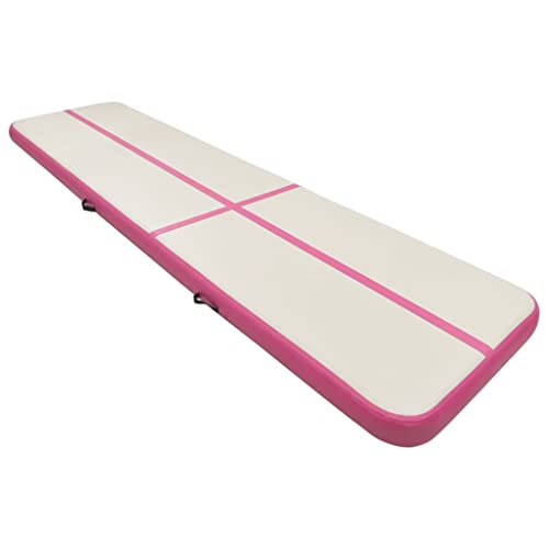 vidaXL Gymnastikmatte Aufblasbar mit Pumpe Turnmatte Tumbling Matte Training Fitnessmatte Yogamatte Trainingsmatte 800x100x15cm PVC Rosa vidaXL Gymnastikmatte Aufblasbar mit Pumpe Turnmatte Tumbling Matte Training Fitnessmatte Yogamatte Trainingsmatte 800x100x15cm PVC Rosa von vidaXL