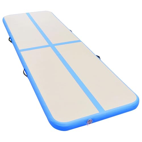 vidaXL Gymnastikmatte mit Luftpumpe Turnmatte Tumbling Matte Tranningsmatte Fitnessmatte Zuhause Outdoor Yoga 6 m PVC Blau Aufblasbar Tragbar vidaXL Gymnastikmatte mit Luftpumpe Turnmatte Tumbling Matte Tranningsmatte Fitnessmatte Zuhause Outdoor Yoga 6 m PVC Blau Aufblasbar Tragbar von vidaXL