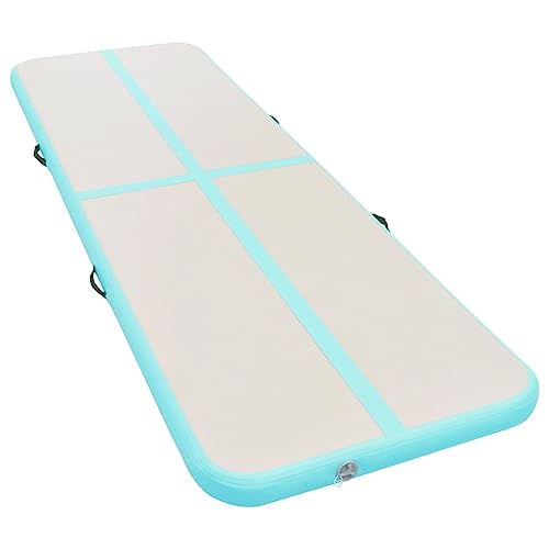 vidaXL Gymnastikmatte mit Luftpumpe Turnmatte Tumbling Matte Tranningsmatte Fitnessmatte Zuhause Outdoor Yoga 7 m PVC Grün Aufblasbar Tragbar vidaXL Gymnastikmatte mit Luftpumpe Turnmatte Tumbling Matte Tranningsmatte Fitnessmatte Zuhause Outdoor Yoga 7 m PVC Grün Aufblasbar Tragbar von vidaXL