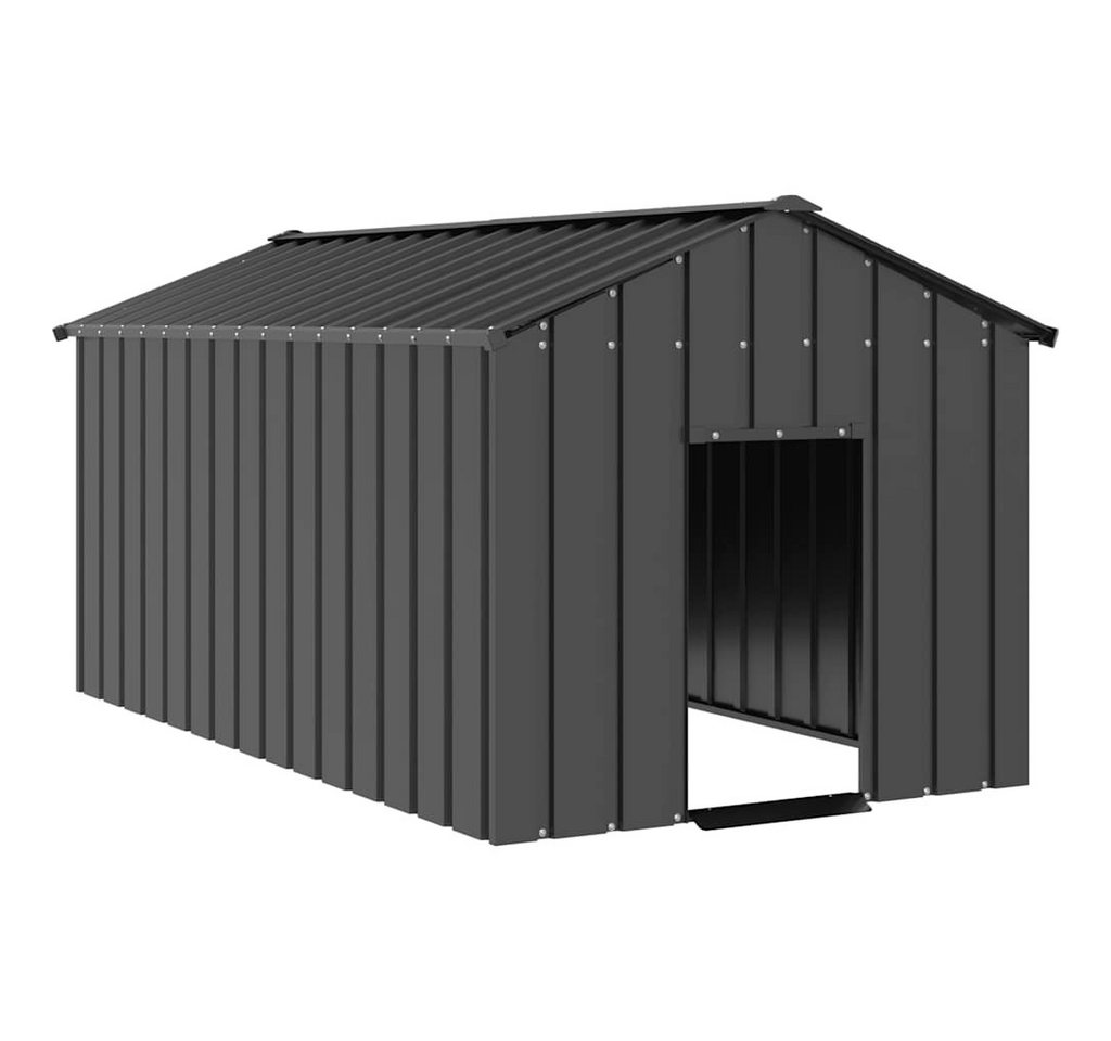 vidaXL Hundehütte, Hundehütte mit Dach 114x202x101 cm Verzinkter Stahl vidaXL Hundehütte, Hundehütte mit Dach 114x202x101 cm Verzinkter Stahl von vidaXL