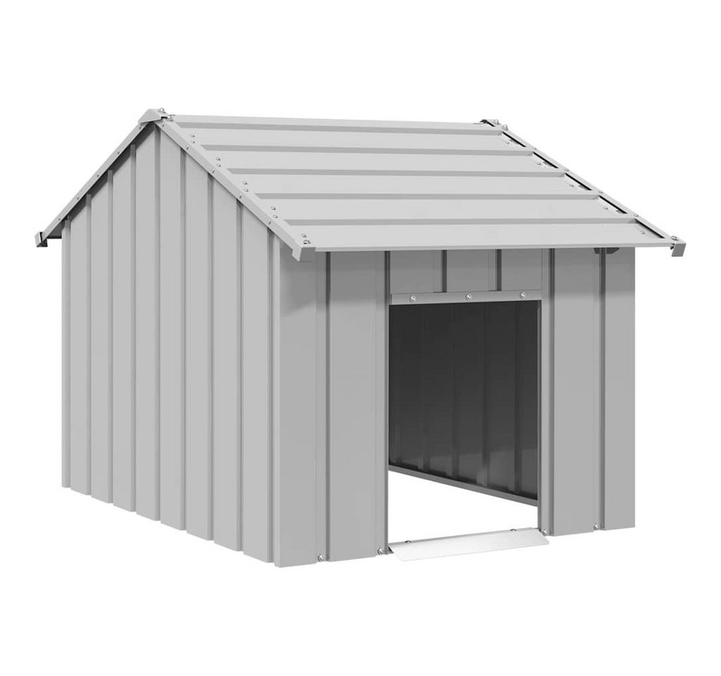 vidaXL Hundehütte, Hundehütte mit Dach 83x130x85 cm Verzinkter Stahl vidaXL Hundehütte, Hundehütte mit Dach 83x130x85 cm Verzinkter Stahl von vidaXL