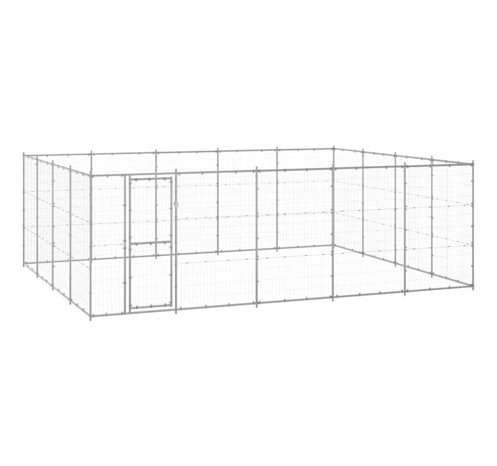 vidaXL Hundezwinger, Outdoor-Hundekäfig Verzinkter Stahl 24,2 m² von vidaXL