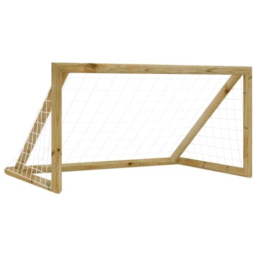 vidaXL Kiefernholz Imprägniert Fußballtor mit Netz Fussball Tor Fußballtornetz Kinderfußballtor Gartenfußballtor für Kinder 160x80x100cm vidaXL Kiefernholz Imprägniert Fußballtor mit Netz Fussball Tor Fußballtornetz Kinderfußballtor Gartenfußballtor für Kinder 160x80x100cm von vidaXL