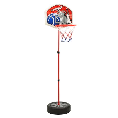 vidaXL Kinder Basketball Spiel-Set Verstellbar Basketballkorb Ständer Basketballständer Basketballanlage Korbanlage Basketballnetz 120cm vidaXL Kinder Basketball Spiel-Set Verstellbar Basketballkorb Ständer Basketballständer Basketballanlage Korbanlage Basketballnetz 120cm von vidaXL