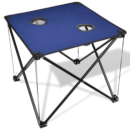 Klappbarer Campingtisch blau Klappbarer Campingtisch blau von vidaXL