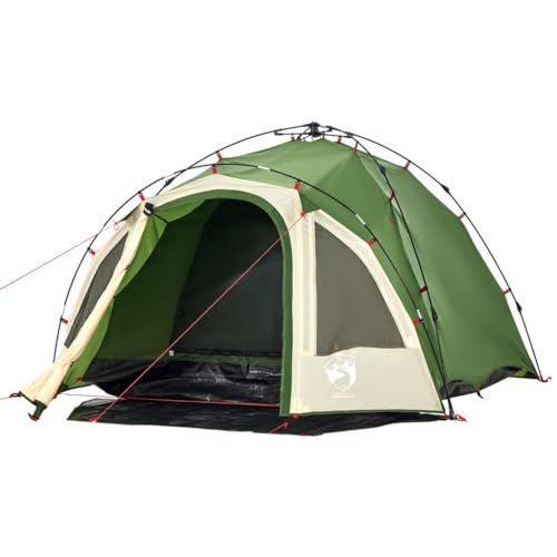 vidaXL Kuppel Campingzelt 3 Personen, Kuppelzelt mit Quick-Release-System, Wurfzelt mit E-Anschluss Überzelt, Zelt, Grün 190T Polyester vidaXL Kuppel Campingzelt 3 Personen, Kuppelzelt mit Quick-Release-System, Wurfzelt mit E-Anschluss Überzelt, Zelt, Grün 190T Polyester von vidaXL