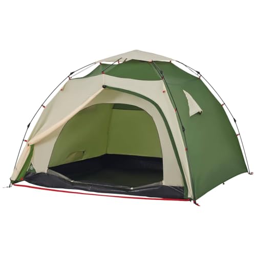 vidaXL Kuppel Campingzelt 4 Personen, Kuppelzelt mit Quick-Release-System, Wurfzelt mit E-Anschluss Überzelt, Zelt, Grün 190T Polyester vidaXL Kuppel Campingzelt 4 Personen, Kuppelzelt mit Quick-Release-System, Wurfzelt mit E-Anschluss Überzelt, Zelt, Grün 190T Polyester von vidaXL