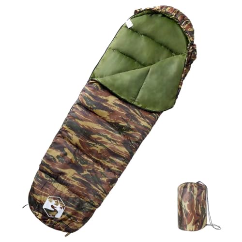 vidaXL Mumienschlafsack, Schlafsack für Erwachsene, Leichtschlafsack für Camping Trekking Reisen Outdoor, Deckenschlafsack für 3 Jahreszeiten vidaXL Mumienschlafsack, Schlafsack für Erwachsene, Leichtschlafsack für Camping Trekking Reisen Outdoor, Deckenschlafsack für 3 Jahreszeiten von vidaXL