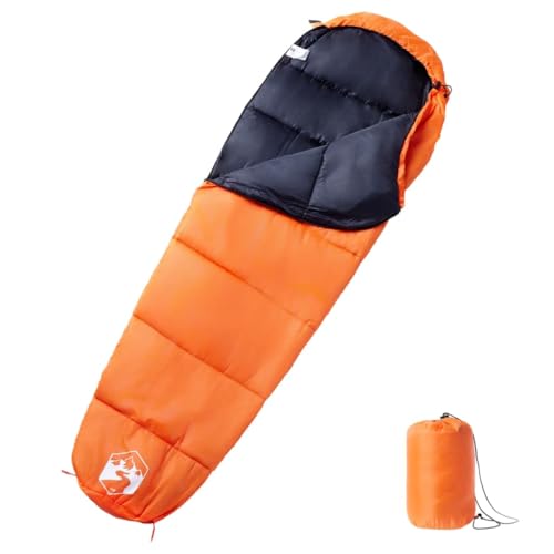 vidaXL Mumienschlafsack, Schlafsack für Erwachsene, Leichtschlafsack für Camping Trekking Reisen Outdoor, Deckenschlafsack für 3 Jahreszeiten von vidaXL