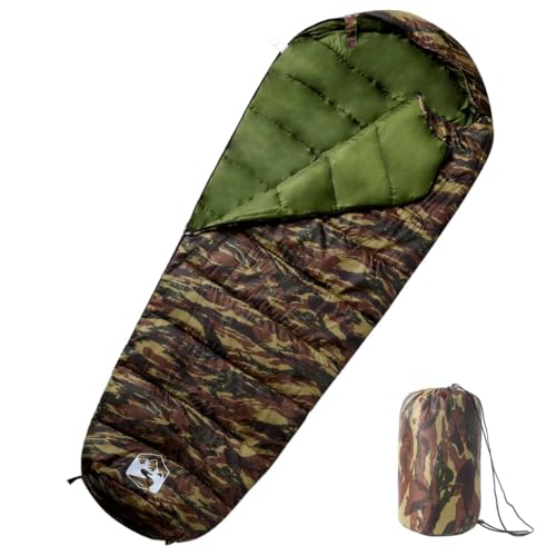 vidaXL Mumienschlafsack, Schlafsack für Erwachsene, Leichtschlafsack für Camping Trekking Reisen Outdoor, Deckenschlafsack für 3 Jahreszeiten vidaXL Mumienschlafsack, Schlafsack für Erwachsene, Leichtschlafsack für Camping Trekking Reisen Outdoor, Deckenschlafsack für 3 Jahreszeiten von vidaXL