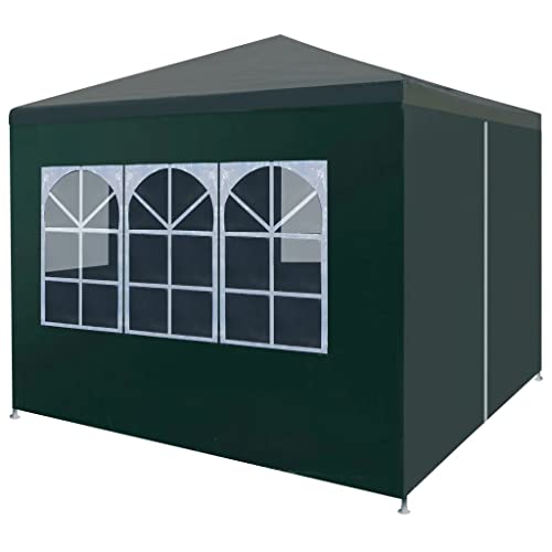 vidaXL Partyzelt 3x3 m Grün Pavillon Gartenzelt Bierzelt Gartenpavillon Zelt vidaXL Partyzelt 3x3 m Grün Pavillon Gartenzelt Bierzelt Gartenpavillon Zelt von vidaXL