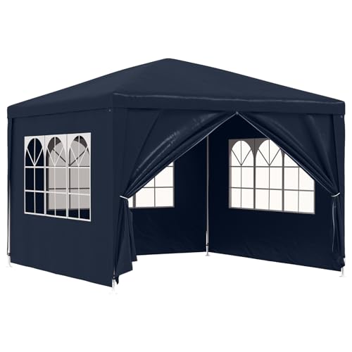 vidaXL Partyzelt 3x3m Blau Pavillon Gartenzelt Bierzelt Gartenpavillon Zelt vidaXL Partyzelt 3x3m Blau Pavillon Gartenzelt Bierzelt Gartenpavillon Zelt von vidaXL