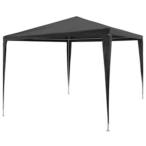 vidaXL Partyzelt 3x3m PE Anthrazit Gartenzelt Garten Pavillon Festzelt Zelt vidaXL Partyzelt 3x3m PE Anthrazit Gartenzelt Garten Pavillon Festzelt Zelt von vidaXL