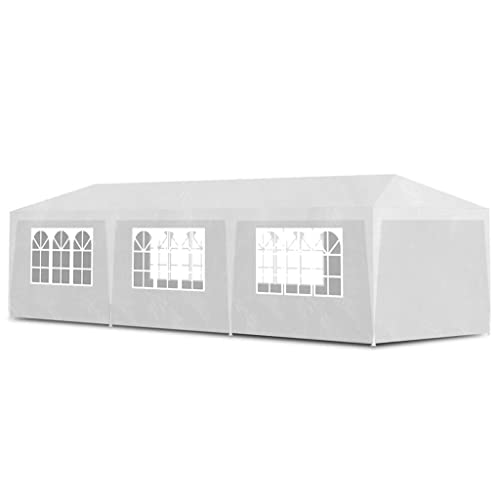 vidaXL Partyzelt 3x9m Weiß Gartenzelt Zelt Festzelt Bierzelt Pavillon Garten vidaXL Partyzelt 3x9m Weiß Gartenzelt Zelt Festzelt Bierzelt Pavillon Garten von vidaXL