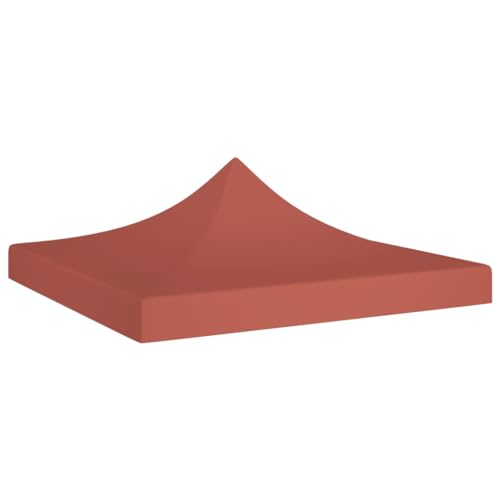 vidaXL Partyzelt Dach UV-beständig Wasserbeständig Ersatzdach Dachplane Zeltdach Ersatz Dach Plane für Gartenzelt Pavillon 2x2m Terracotta-Rot 270g/m² von vidaXL