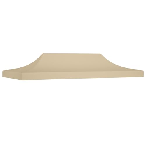 vidaXL Partyzelt Dach UV-beständig Wasserbeständig Ersatzdach Dachplane Zeltdach Ersatz Dach Plane für Gartenzelt Pavillon 6x3m Beige 270g/m² vidaXL Partyzelt Dach UV-beständig Wasserbeständig Ersatzdach Dachplane Zeltdach Ersatz Dach Plane für Gartenzelt Pavillon 6x3m Beige 270g/m² von vidaXL