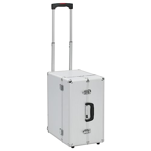 vidaXL Pilotenkoffer Handgepäck Businesskoffer Aktenkoffer Reisekoffer Pilotentrolley Alukoffer Koffer Trolley Alu 47x39x27cm Silbern Aluminium vidaXL Pilotenkoffer Handgepäck Businesskoffer Aktenkoffer Reisekoffer Pilotentrolley Alukoffer Koffer Trolley Alu 47x39x27cm Silbern Aluminium von vidaXL